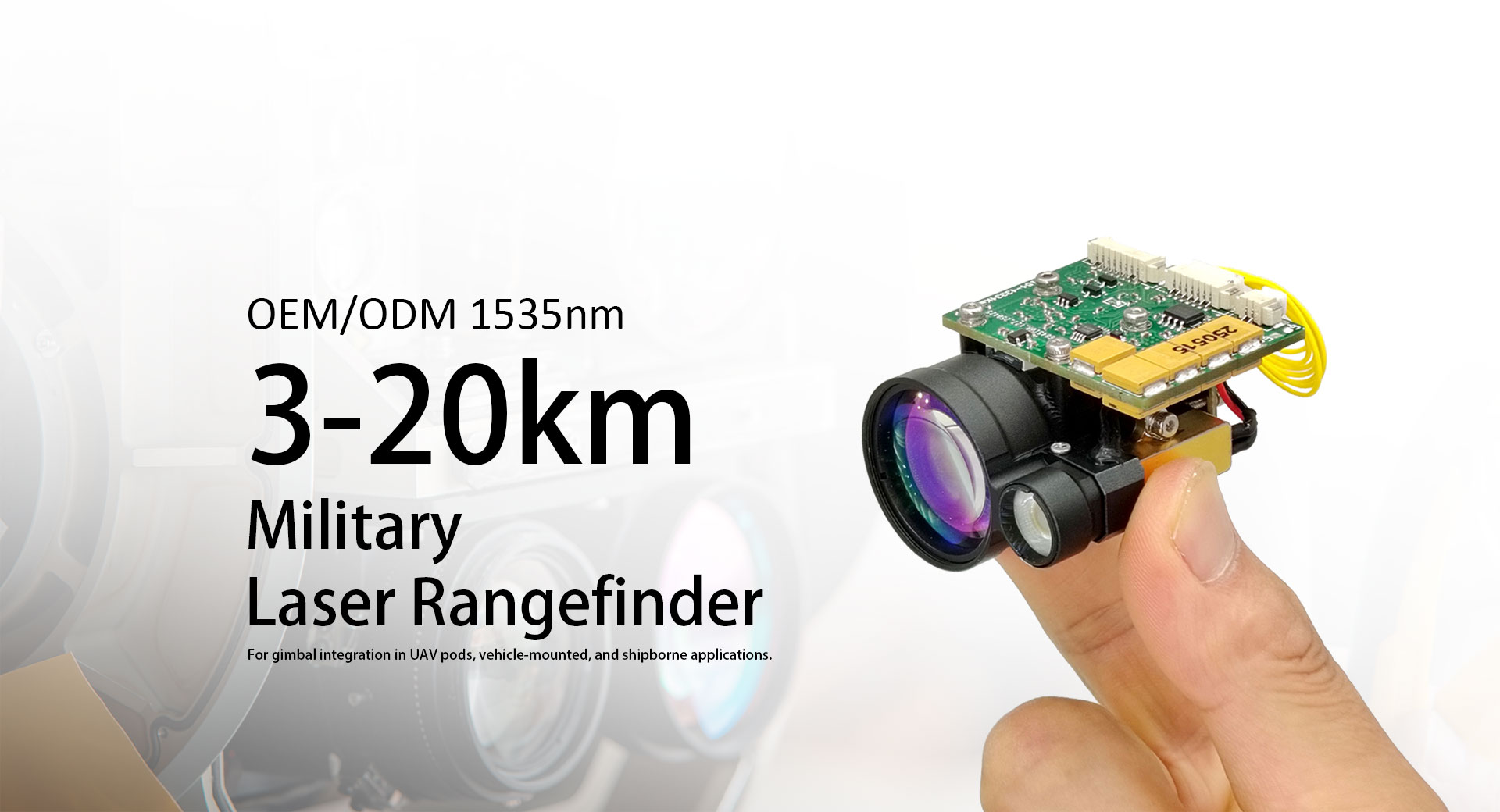 Fournisseurs de modules de télémètre laser 1535 nm 5 km